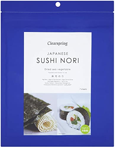 Clearspring Japanese Toasted Sushi Nori 17 g (Pack of 4)