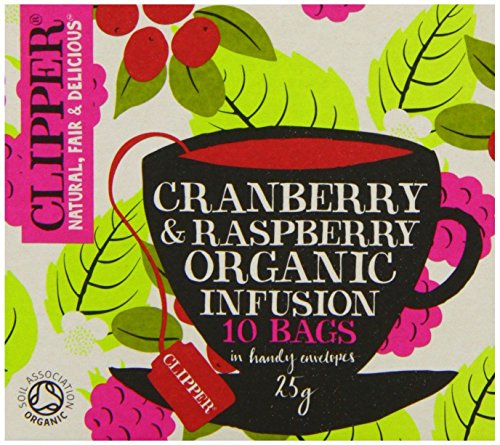 Clipper Cranberry & Raspberry Infusion - Organic 10 Envelopes (Pack of 2)