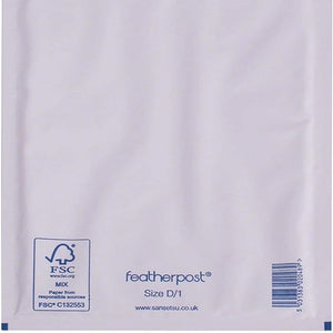 FEATHER POST BUBBLE MAILER REF D/1 INTERNAL DIMENSIONS :- 180mm x 265mm