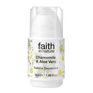 Faith in Nature, Roll On Aloe Vera and Chamomile Deodorant, 50ml