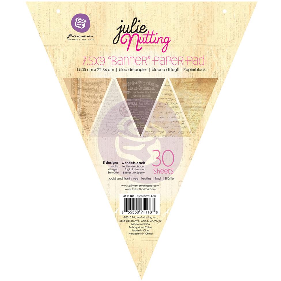 Prima Marketing Julie Nutting Mixed Media Banner Pad