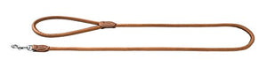 Leash Round & Soft Elk Petit 6/110 Ni Elkskin Cognac | Hunter