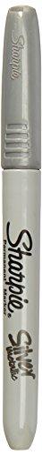 Sharpie Br&s Permanent Marker, Fine Point, Nontoxic, Metallic Silver (39013)