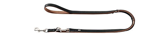 Training Leash Porto, 15/200 Black/Cognac, Leather | Hunter