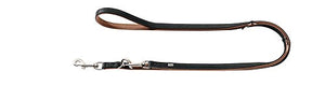 Training Leash Porto, 15/200 Black/Cognac, Leather | Hunter