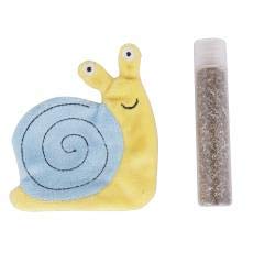 Mop Sam The Snail Catnip Toy With Catnip Tube