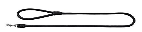 Leash Round & Soft Elk Petit 6/110 Ni Elkskin Black | Hunter