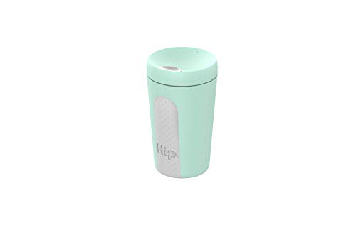 Hip Cup Travel 355ml (Mint and Cloud) - Super Lightweight, Reusable Travel Mug, ECO-Friendly Coffee Cup