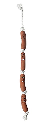 Dog Toy Sausages Brown, Approx. 50 Cm  Pack Of 3 | Hunter