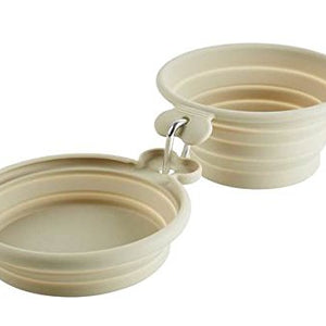 Silicone Travel Bowl List 350/750 Ml Tan  Pack Of 2 | Hunter