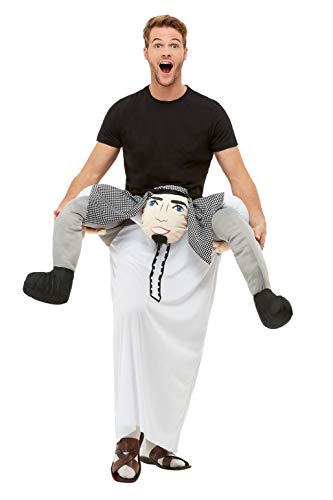 Smiffys 50784 Piggyback Sheikh Costume, Men, Black, One Size