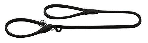 Retriever Leash Round & Soft Elk 10/120 Elkskin Black | Hunter