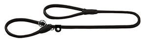 Retriever Leash Round & Soft Elk 10/120 Elkskin Black | Hunter