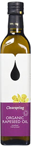 Clearspring Organic Rapeseed Oil 500 ml (Pack of 3)