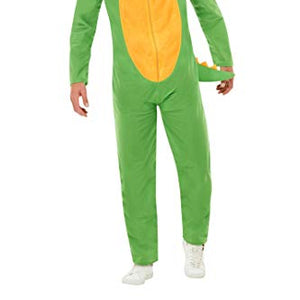 Smiffys 50711XL Dinosaur Costume, Unisex Adult, Green, XL - Size 46"-48"