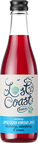 Lost Coast Food Blueberry, Elderberry and Lemon Sparkling Apple Cider Vinegar Juice, 330 ml