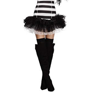 Fever Adult Women's Convict Cutie Costume, Tutu Dress and Hat, Robbers, Size XS, 24286