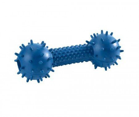 Dog Toy Dumbell With Bell, 15 Cm Blue  Pack Of 3 | Hunter