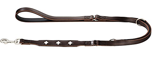 Training Leash Swiss 13/200 Organic Leather Brown/Nappa Black | Hunter