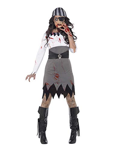 Smiffys Women's Halloween Zombie Pirate Lady Costume (X-Small)