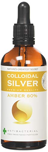 Premium Quality Colloidal Silver Amber 80% Dropper 100ml