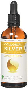 Premium Quality Colloidal Silver Amber 80% Dropper 100ml