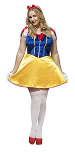 Fever Adult Women's Fairytale Costume, Dress, Attached underskirt and Headband, Curves, Plus Size L, 41000