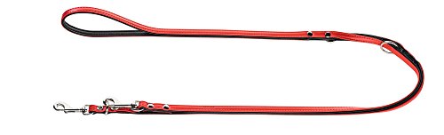Training Leash Modern Art 8/220 Artificial Leather Red/Black | Hunter