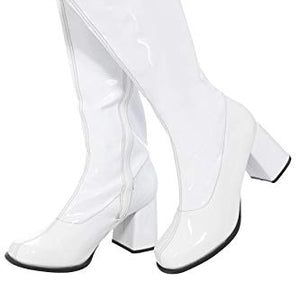 Smiffys 48061M White 60s Ladies GoGo Boots