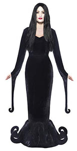 Smiffys Adult Women's Duchess of the Manor Costume, Full Length Dress and Hem Detail, Gothic Manor, Halloween, Black, Medium