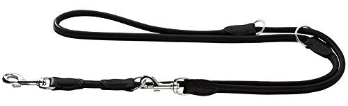 Training Leash Round & Soft Elk 10/200 Elkskin Black | Hunter