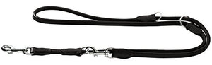 Training Leash Round & Soft Elk 10/200 Elkskin Black | Hunter