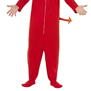 Smiffys Adult men's Devil Costume, Hooded All in One, Legends of Evil, Halloween, Size M, 25320