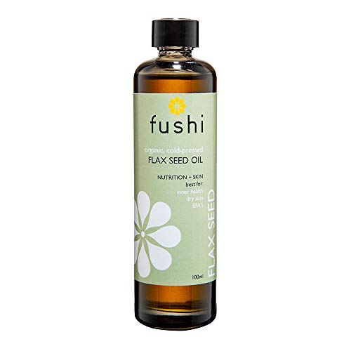 Fushi Organic Flax Seed Oil 100ml | Fresh & Cold Pressed | Rich in Omega 3 Essential Fatty Acids| Best for Inner Health, Dry Skin | Made from English Grown Seeds | | Ethical & Vegan | Made in The UK