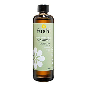 Fushi Organic Flax Seed Oil 100ml | Fresh & Cold Pressed | Rich in Omega 3 Essential Fatty Acids| Best for Inner Health, Dry Skin | Made from English Grown Seeds | | Ethical & Vegan | Made in The UK