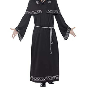 Smiffys Adult men's Cult Leader Costume, Robe, Belt and Latex Overhead Mask, Legends of Evil, Halloween, Size M, 45572