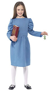 Smiffys Officially Licensed Roald Dahl Matilda Costume, Blue, Teen Girl - Age 12 years +