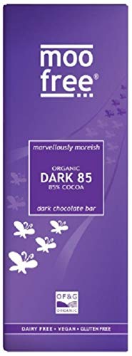 Moo Free 85% Dark Chocolate Bar 80g (Pack of 12)