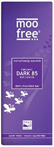 Moo Free 85% Dark Chocolate Bar 80g (Pack of 12)