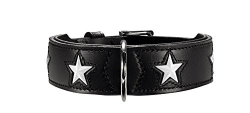 Collar Magic Star Gr. 37 Ökoleather Black/Nappa Black, 30-34,5 Cm | Hunter