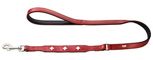 Leash Swiss 18/100 Organic Leather Red/Nappa Black | Hunter