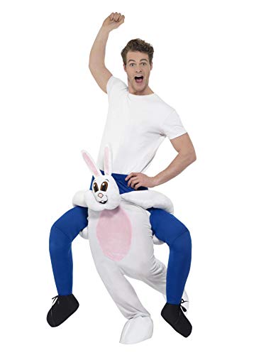 Smiffys 24653 Piggyback Rabbit Costume, White, One Size