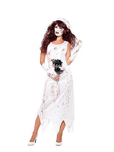 Smiffys Women's Halloween Zombie Bride Costume (Large)