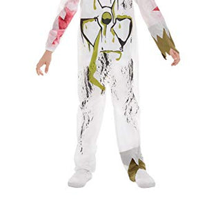 Smiffys 51076L Biohazard Suit Costume, Boys, White, L - Age 10-12 years