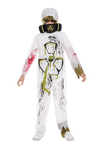 Smiffys 51076T Biohazard Suit Costume, White, Teen Boy - Age 12 years +