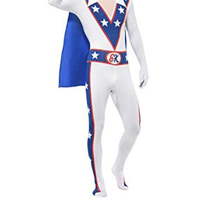 Smiffys Men's Evil Knievel Second Skin Suit, Size: M, Colour: Multi, 26957
