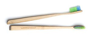 Woobamboo Toothbrush Slim Handle Soft Single Eco-Friendly Biodegradable Bamboo Toothbrush