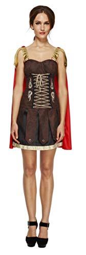 Fever Adult Women's Gladiator Costume, Dress with Cape, Legends, Size: M, 33258