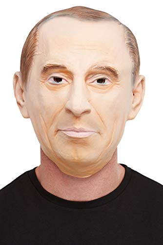 Smiffys 50878 Comrade Latex Mask, Men, Beige