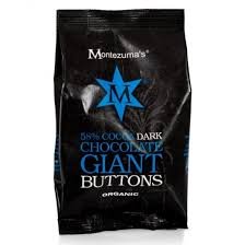 Montezumas Chocolate Organic Giant Buttons Bags (Dark Buttons) (2 x 180g)